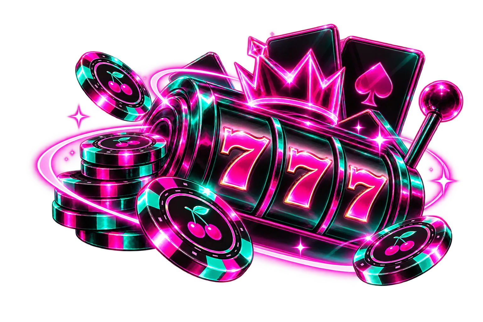 slot reel and casino chips in Uptown Pokies Casino